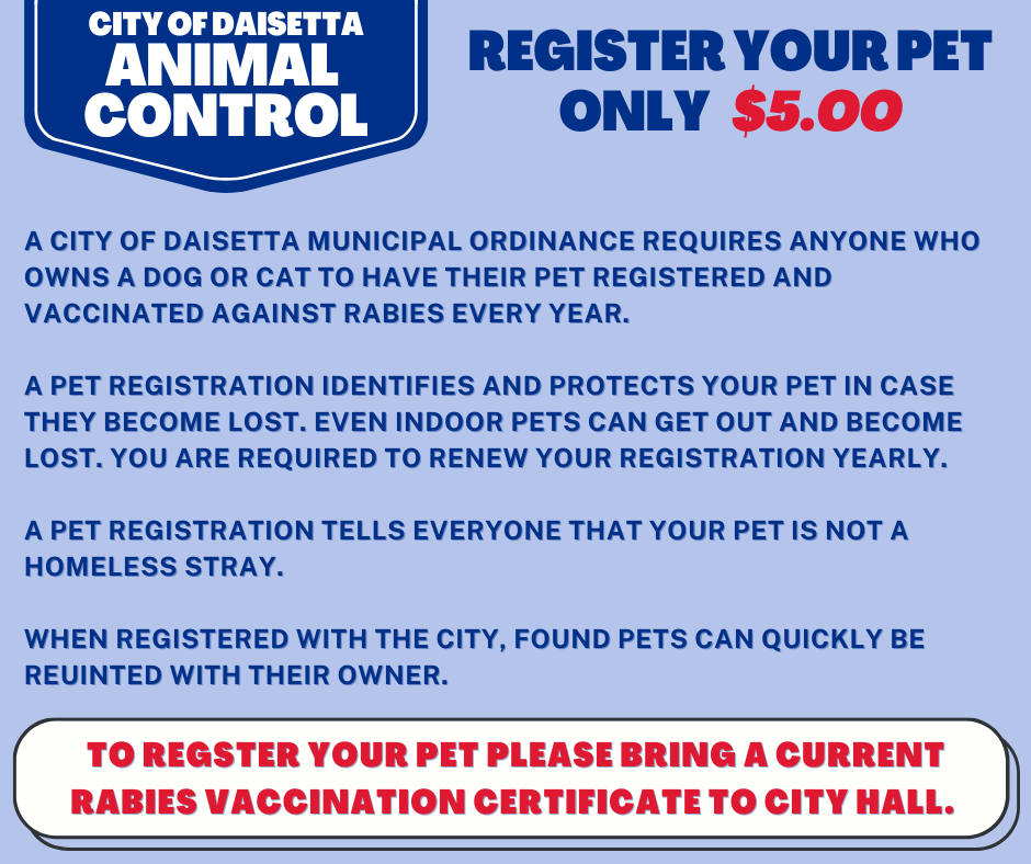 Register Your Pet